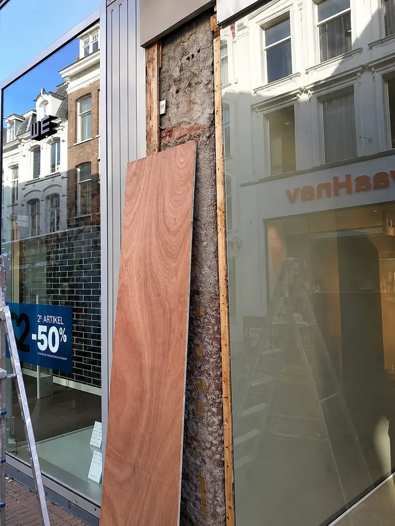 Kale penant met houten regels en multiplex plaat — plaatsen & aanleggen in Groningen door BontBouw