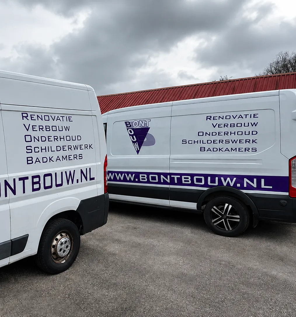 De bedrijfsbus van BontBouw