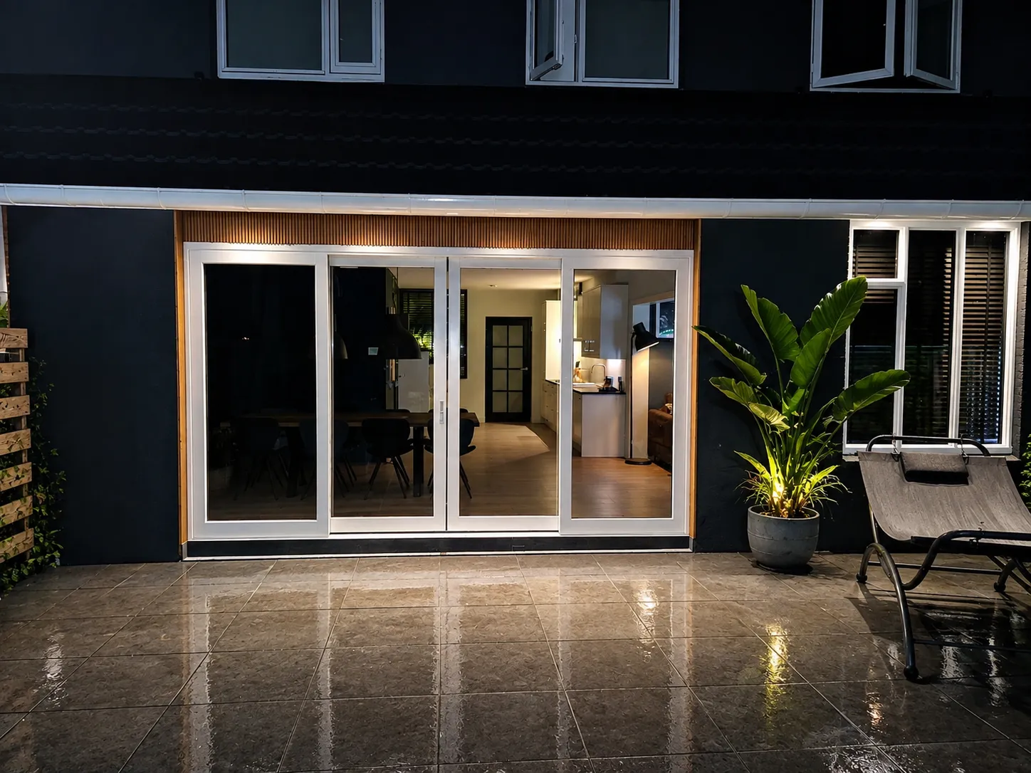 Nieuwe schuifpui geplaatst in een woning in Groningen