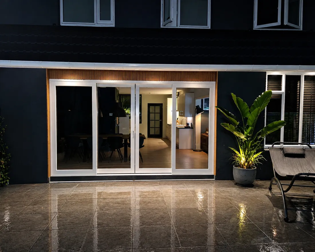 Nieuwe schuifpui geplaatst in een woning in Groningen