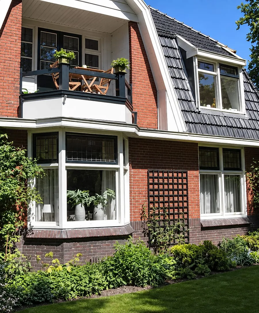 Mansardewoning met balkon in Groningen — schilderwerk door Bontbouw