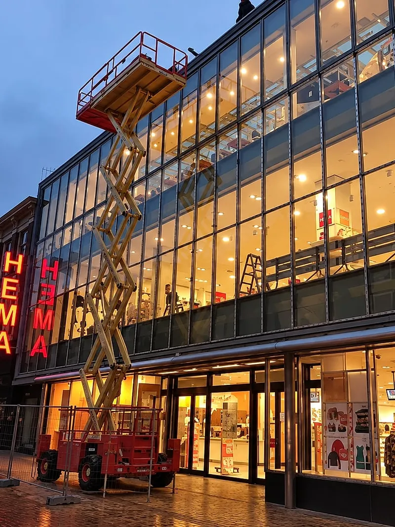 Dubbel glas in een winkelgevel in Groningen — plaatsen & aanleggen door BontBouw
